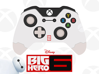 Big Hero 6 Xbox One Controller 6 baymax big controller disney gaming hero one vector xbox