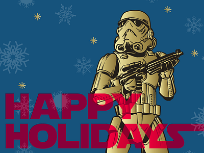 Happy Holidays! christmas happy holidays star storm trooper wars