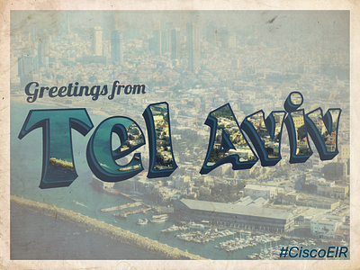 Greetings from Tel Aviv Postcard aviv cisco eir greetings mail media postcard social tel
