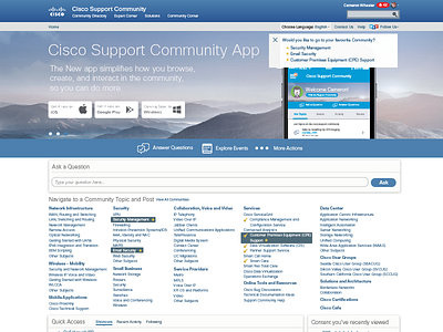 The Cisco Support Community - English cisco community english forums global support web website
