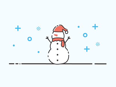 Snowman christmas happy holidays krampus season simple snow snowman the tis vector
