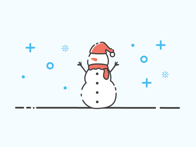 Snowman krampus season the tis vector simple christmas snow happy holidays snowman