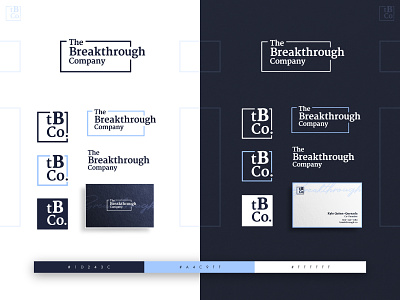 The Breakthrough Company blue brand branding corporate design illustrator logo