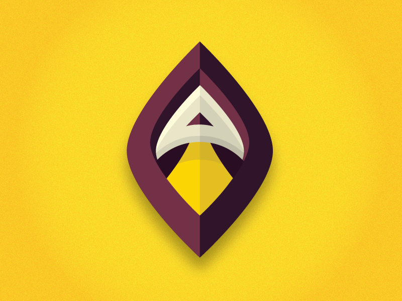 Argos Spaceways rocket argos a purple yellow logo
