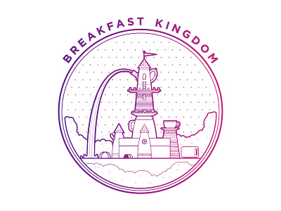 Breakfast Kingdom Seal adventure breakfast kingdom line logo seal time