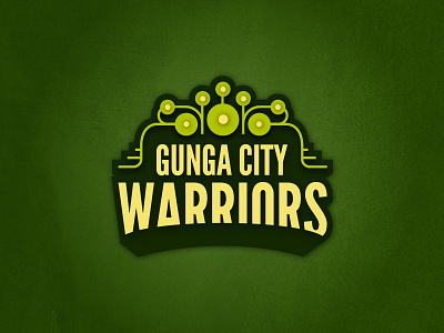 Gunga City Warriors binks city gunga hockey jar logo sports team underwater warriors
