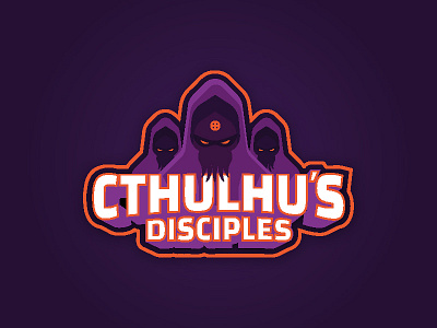 Cthulhu's Disciples cthulhu disciples hockey logo purple sports team underwater