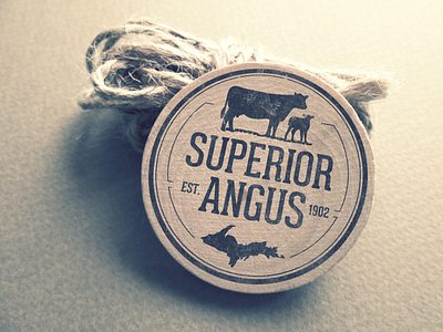 Superior Angus angus beef farm logo michigan superior u.p.