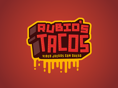 Rubio's Tacos cheese logo red taco tacos yellow