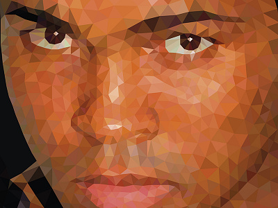 Muhammad Ali Closed Yianart.com art graphic design graphics polygons