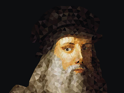 Leonardo Da Vinci Yianart.Com art graphic design graphics polygons