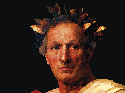 Julius Caesar Yianart.com art graphic design graphics polygons