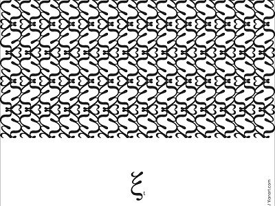 Greek Fonts Patterns Xi_1_Yianart.com background black and white fonts fonts pattern graphic design graphics letter letters pattern symbols textures xi