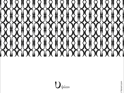 Greek Fonts Patterns Upsilon_2_Yianart.com background black and white fonts fonts pattern graphic design graphics letter letters pattern symbols textures upsilon