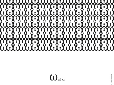 Greek Fonts Patterns Omega_2_Yianart.com background black and white fonts fonts pattern graphic design graphics letter letters omega pattern symbols textures