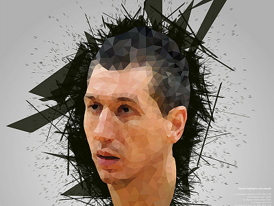 Dimitris Diamantidis_Yianart.Com art athletes basketball design digital digital art graphic design illustration low poly panathinaikos poster vector