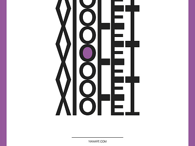 Violet_The Dna Of Colours_Yianart.Com art colours design digital digital art dna graphic graphic design poster typography vector violet