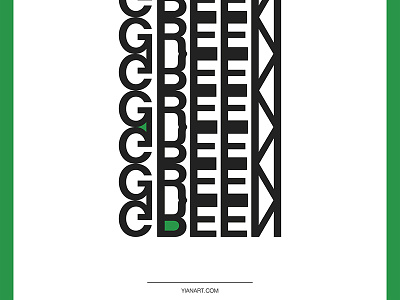 Green_The Dna Of Colours_Yianart.Com art colours design digital digital art dna graphic graphic design green poster typography vector
