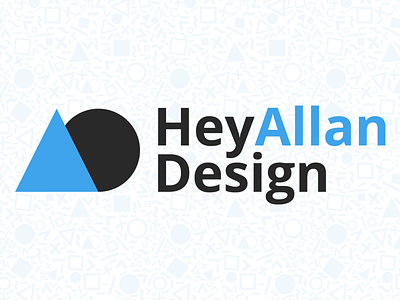 HeyAllan Design branding branding identity geometry heyallan logo
