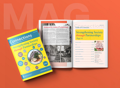UMSSW Connections Alumni Magazine alumni magazine design graphic design magazine