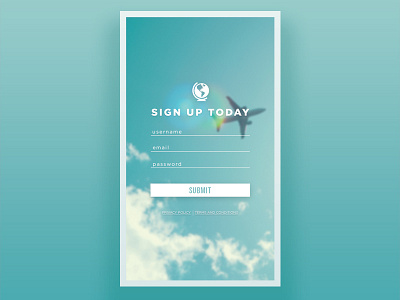 001 001 dailydesign dailyui design signup ui