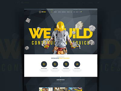 We Build - Construction, Building Premium WordPress Theme