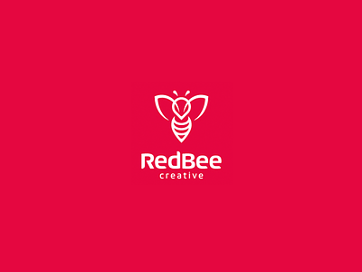 RedBee Logo 2015 bee beez creative red red bee redbee wasp