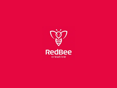 RedBee Logo 2015 bee beez creative red red bee redbee wasp