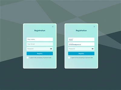 Daily UI #016 Pop-up for registration