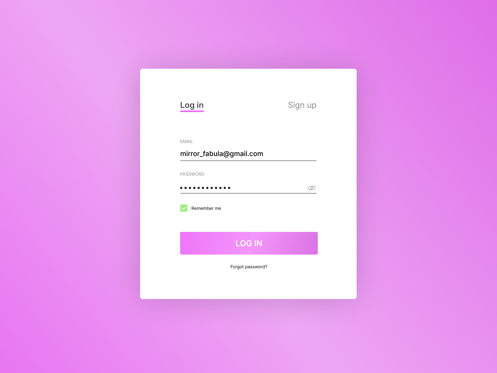 Daily UI #082 Form by Olia Zadnieprian on Dribbble