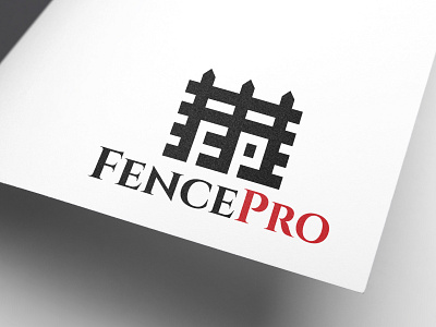Fence Company Logo brand identity branding business logo design fence company logo graphic design illustration logo ui ux vector
