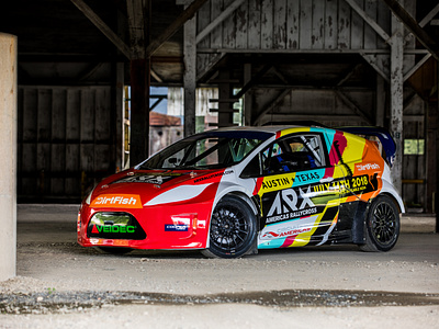 AMERICAS RALLYCROSS - CIRCUIT OF THE AMERICAS PROMO CAR LIVERY automotive livery circuit of the americas cota dirtfish dirtfish rally school global rallycross jacob reinholdt liverydesign motorsports design nitro rallycross olsbergs mse racecar rallycross