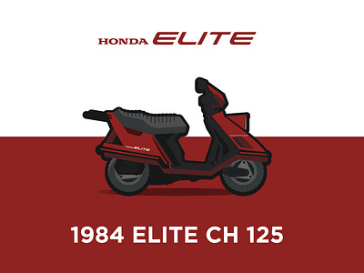 1984 Honda Elite CH 125cc 125cc elite ch 125 honda honda elite honda elite 125 honda elite scooter honda scooter jacob reinholdt scooter design scooter trash