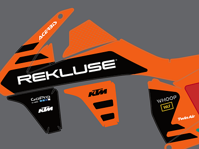 REKLUSE MOTORSPORTS - KTM 300 GRAPHICS KIT enduro jacob reinholdt ktm ktm 300 motocross motorsports design mx enduro mx graphics rekluse auto clutch rekluse radius cx