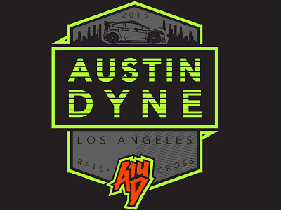 Austin Dyne AD14 Shirt Concept austindyne fordracing global rallycross motorsports motorsports marketing rallycross