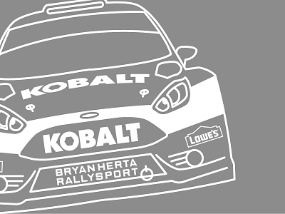 Kobalt Tools - Red Bull Global Rallycross Line Art bryan herta autosport grc line art motorsports marketing motorsportsdesign racecar racing rallycross rallyx red bull red bull grc