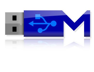 USB blue logo matts pc usb