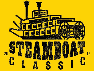 SteamBoat Classic - Peoria Illinois marathon marathon design running running shirt steamboat steamboat design