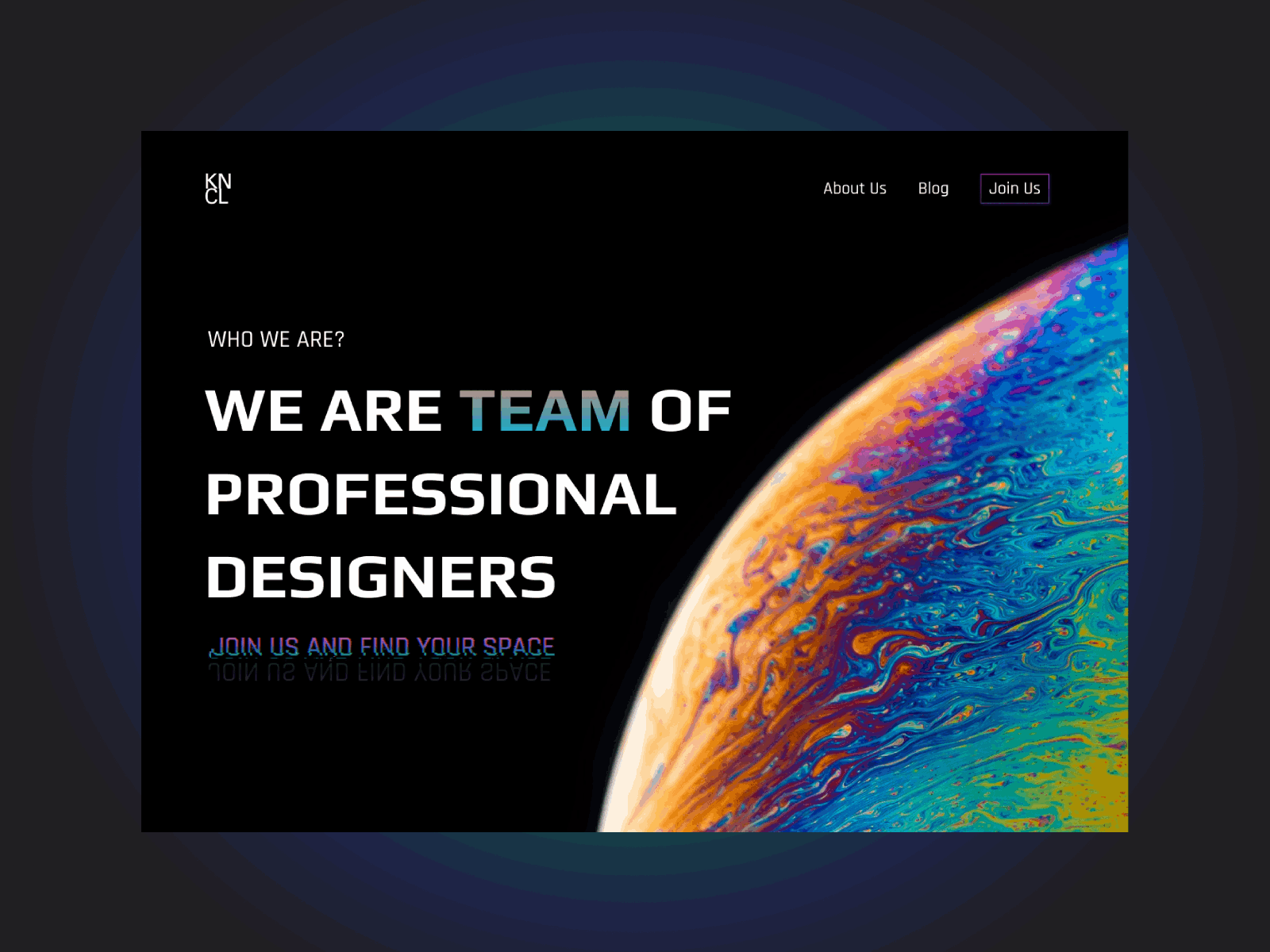 Landing Page For A Design Agency
