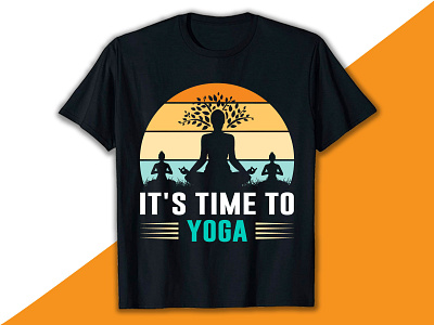 Any Time Yoga Time T-shirt Design Vector Download