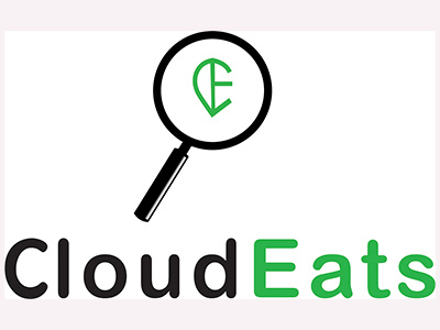 Logo for a food delivery app 'Cloud Eats'
