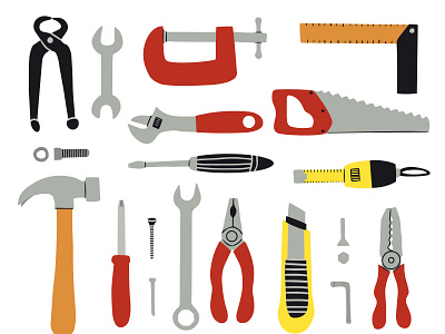 Set of tools for repair and construction