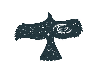 Celestial Eagle Composition branding celestial clipart comet composition constellation design eagle galaxy illustration logo mystical planet silhoette silhouette space stars universe vector zodiac sign