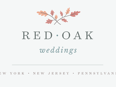 Red Oak Weddings illustration traditional weddings website