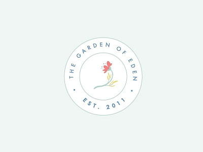 Garden of Eden Blog blogger branding family flower logo