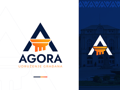 Udruženje Agora Logo Design adobe adobe xd branding creative design figma graphic design illustration illustrator logo photoshop vector