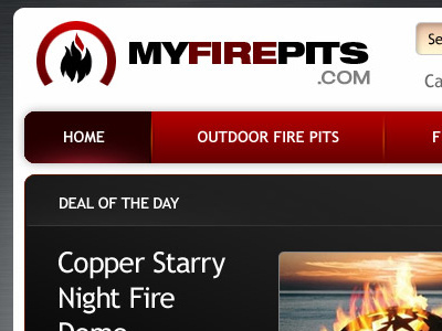 Firepits design ecommerce