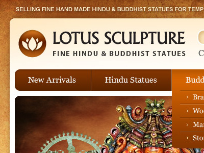Lotus Sculpture design ecommerce