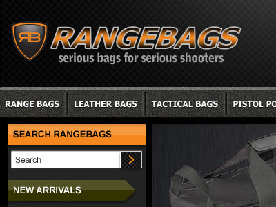 Rangebags design ecommerce