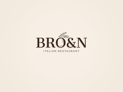 BRO&N Logo Design branding clear design graphic design illustration italian letter logo